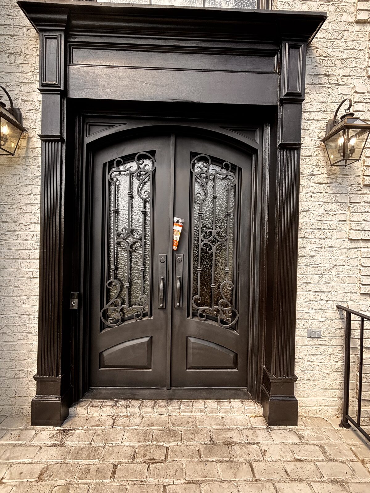 Metal Door Repair & Painting project by A1 Lime Painting & Metal Door